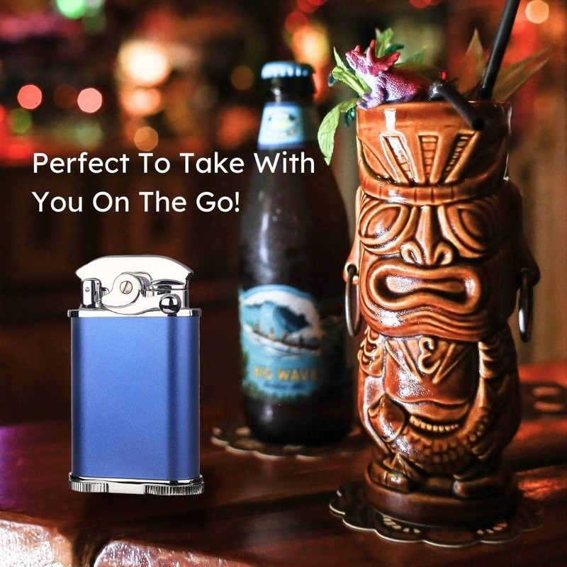 Visol Retro Butane Torch Lighter Triple Flame Refillable Gas Lighter,