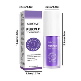 Purple Toothpaste, Toothpaste for Remove Yellow Stains, Toothpaste for Beautiful Confident Smile, Removing Tooth Stains and Dark Colours
