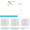 PATIKIL 17.5mm 20mm 25mm Ball Lamp Finials Caps Knob, 3pcs