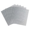 16sheets Silver Glitter Cardstock 12 x 12, Double Sided Thick