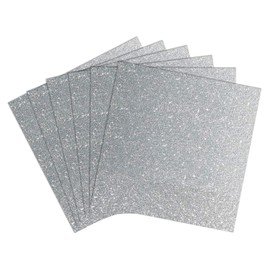 16sheets Silver Glitter Cardstock 12 x 12, Double Sided Thick Paper for Cricut, Card Stock for Card Making, Scrapbooking, Craft