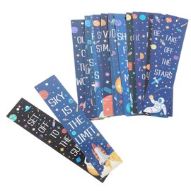 jojofuny 20pcs Space Themed Bookmarks Set for Portable Cartoon Page Markers with Unique Designs for Reading School Supplies Space Party Decorations