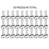 30Pcs Wire Binder Clips 2 Inch Hollow Out Strong Clamping