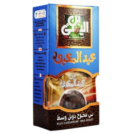 EL - Yemeni Coffee Plus Cardamom Mid Roast Original Turkish EL Yemeni Cafe Arabic ELYemeni Arabian Arabica Ground Roasted Mud Coffee (Plus Cardamom (Mid Roast) 3.5 oz / 100 gm) محوج دوبل وسط