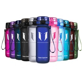 Super Sparrow Drinking Bottle - Tritan Water Bottle - 350 ml & 500 ml & 750 ml & 1000 ml - BPA-Free - Ideal Sports Bottle - Quick Water Flow, Sport, Water, Bike