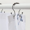 Goowin Shower Curtain Hooks, Rust Resistant Shower Curtain Rings Metal