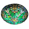 ARTZONE Tiffany Ceiling Lights, Stained Glass Ceiling Light 3-Lights 16
