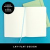 PAPERAGE Lined Journal Notebook, 3 Pack, (Turquoise), 160 Pages, Medium