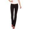 Fraternel Women's Bootcut Hip Jeans, black