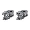 sourcing map 2Pcs #420 Chain Offset Half Link Roller, 1/2"