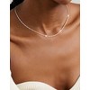 ZHESHY 925 Sterling Silver Chain Necklace Women's Fine Chain Silver