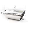 RP Remarkable Power, 4" Inlet 8" Outlet 18" Long Exhaust