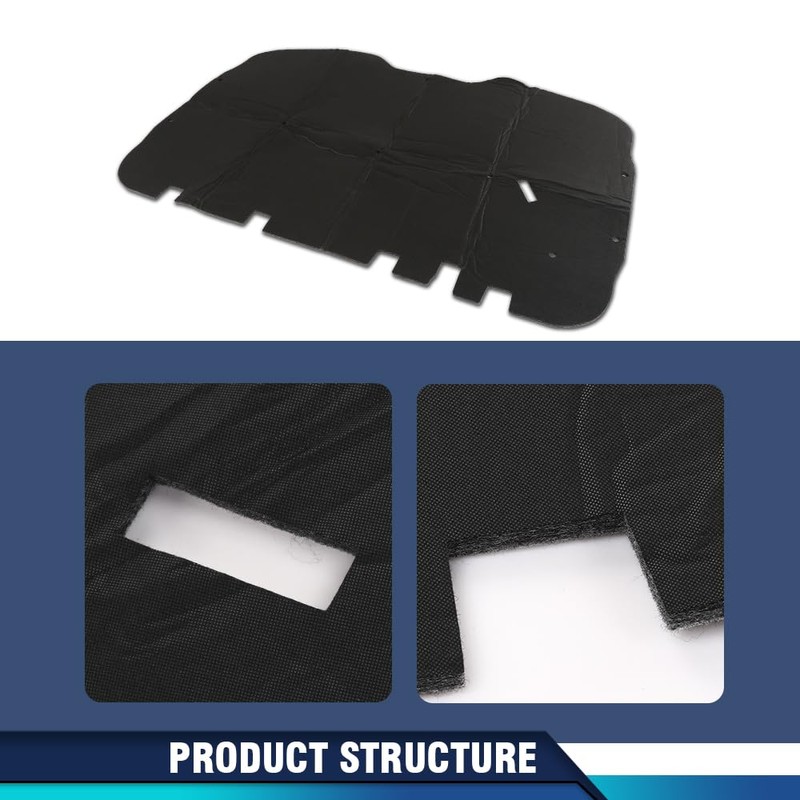 PIT66 Hood Insulation Pad 1/2" with Clips Compatible with Chevy