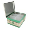 Vintage Retro Herbal Tea Tin (Green)