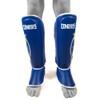 Sandee Cool-Tec Blue, Yellow & White Synthetic Leather Boot Shinguard-JUNIOR