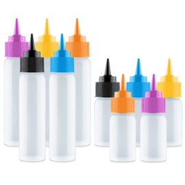 Bottiglie Da Decorazione 10 Bottiglie Applicatori Easy Squeeze 2 x 5 ciascuna (1 e 2 Once) Accessories per Decorare Biscotti Formine per Biscotti Accessori per Biscotti e Glassa Reale a Sorpresa