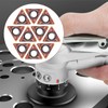 10Pcs Triangle Cutter Heads for Pneumatic Chamfering Machine,Carbide Turning Inserts