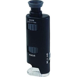 MAFYLASS Test Series Pocket Microscope (Black/Gray) with LED Light LP-33G