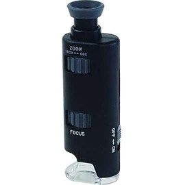 MAFYLASS Test Series Pocket Microscope (Black/Gray) with LED Light LP-33G