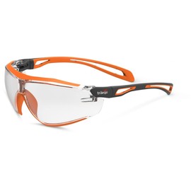 Traega COMO Premium KN Rated Wraparound Safety Spectacles Lightweight Modern Sport Anti Fog Anti-Scratch (Clear)