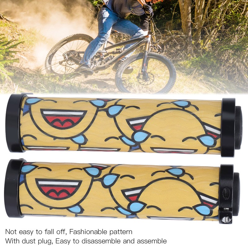 Handlebar Grips Fashionable Pattern Comfortable Cycling Equipment for Mountain BikesC
