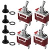 Marine Toggle Switch, Malictele SPST 2Pin Waterproof ON/Off Toggle Switch12V