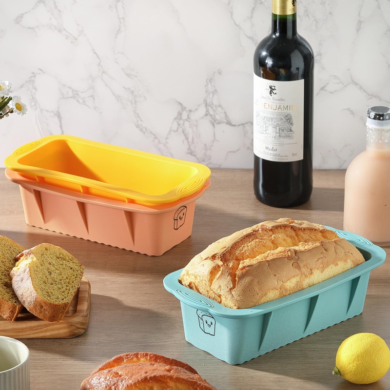 DAJLFA Silicone Bread Loaf Pan, 3 PCS Silicone Loaf Pans
