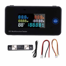 DC Voltage Current Meter High Accuracy Digital Display Color Screen Electricity Tester 0‑200V Range 8‑