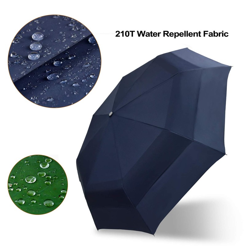 Lejorain Large Compact Golf Umbrella - 54inch Oversized Auto Open