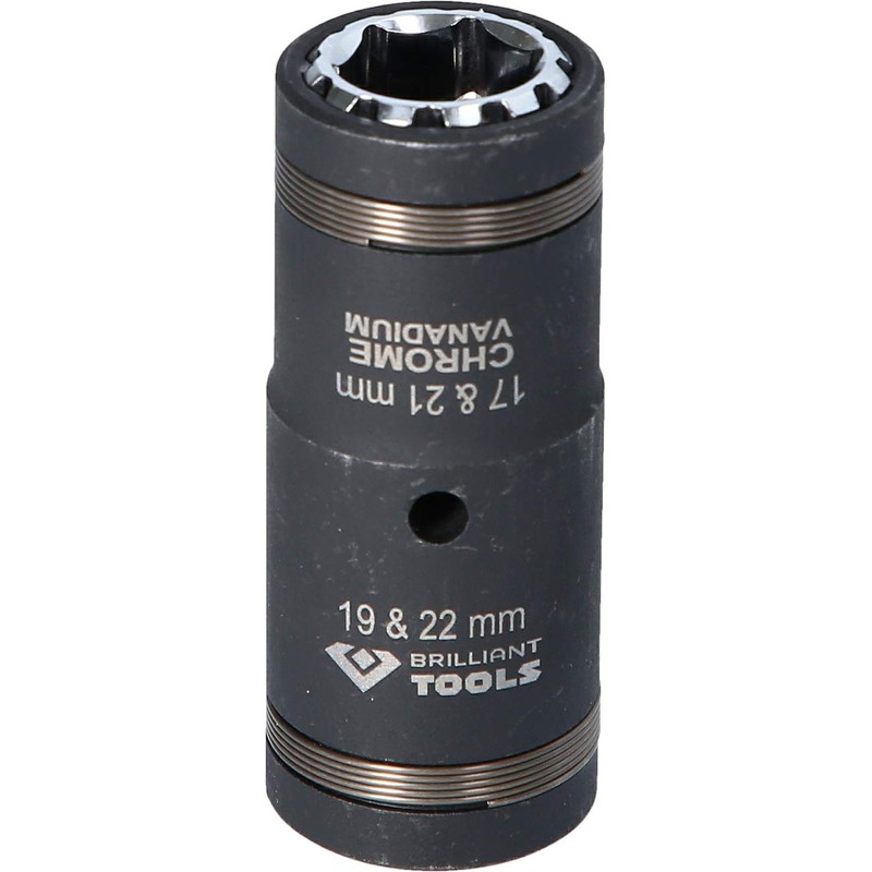 BRILLIANT TOOLS BT691011 4-in-1 Impact Socket Set, 2 Pieces [Powered