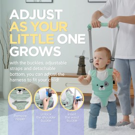 Watolt Baby Walking Harness - Handheld Kids Walker Helper - Toddler Infant Walker Harness Assistant Belt - Child Baby Walk Learning Help Support Assist Trainer Tool - for 7-24 Month Old