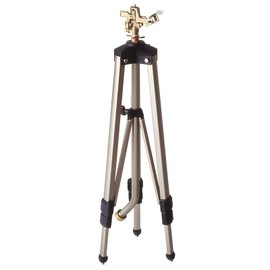 Yardworks 6300Sq Ft Impact Lawn Sprinkler Telescoping Tripod Heavy Duty Garden Water Spray