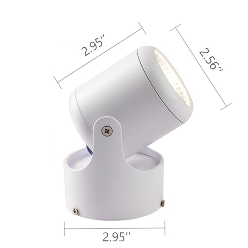 Kiven LED Accent Uplight w/Foot Switch， Handheld Sized Portable Spot