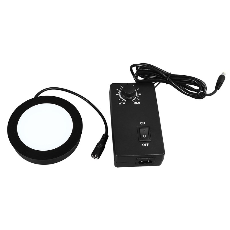 Microscope Bottom Light LED Adjustable Illumination Round Light Source 90‑260V