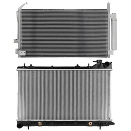 ROADFAR Aluminum Radiator Replacement 2003-2008 for Subaru for Forester Plastic Radiator Auto Parts Complete radiator Radiator Engine Coolant Radiator Assembly Radiator