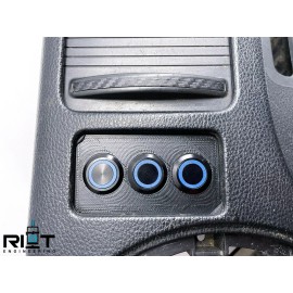 Riot Engineering 350Z Button Panel - 19mm 3 Buttons - Blue LED - Z33 - YAW Sensor Bypass