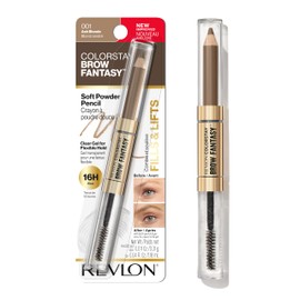 Revlon ColorStay Brow Fantasy, All In One Eyebrow Powder Pencil with Shaping Clear Gel, Gel Infused with Panthenol, Smudge-proof, 16HR Visibly Full Brows, 001 Ash Blonde