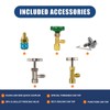 BACOENG R134a Refrigerant Recharge Kit, AC AUTO R134a/R-12/R-22 Freon Refrigerant