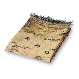 Northwest Lord of The Rings - The Hobbit Woven Tapestry Throw Blanket, 48" x 60", Middle Earth