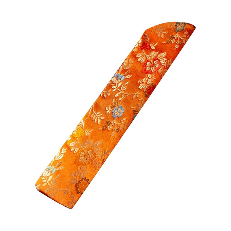 PHILSP Fan Protector Hand Fan Cover Bag Vintage Embroidery Floral