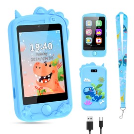 Mingfuxin Kids Smart Phone Toys for Girls Boys, 2.8" Touchscreen Toddler Phone Toys with Dual Camera & Learning Games MP3 Music Player Pretend Phones for 3 4 5 6 7 8 Year Old Kids Girls Boys