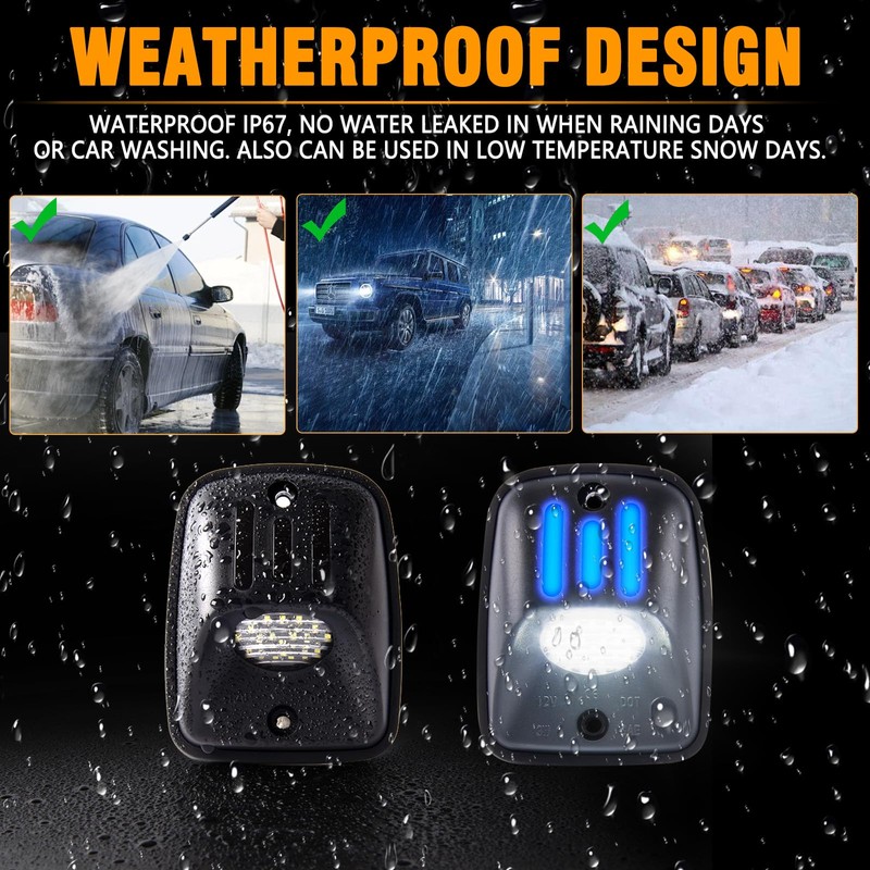 Gempro Blue OLED Neon Tube LED License Plate Light Tag