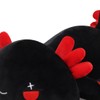 SNOWOLF Black Axolotl Plush Pillow Cute and Soft Axolotl Stuffed