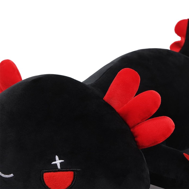SNOWOLF Black Axolotl Plush Pillow Cute and Soft Axolotl Stuffed