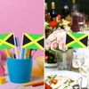 Jamaica Flag Jamaican Small Stick Mini Hand Held Flags Decorations