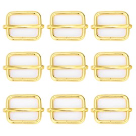 Rucksack Can Move Can Leather Craft Metal Fittings, Set of 30, Single Line Feed, Day Shape, Buckle (Inner Diameter 0.8 inches (20 mm), Gold)