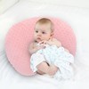 LAT Nursing Pillow for Breastfeeding with Removable Minky Cover,Ergonomic Breast