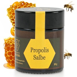 NORDBIENCHEN Propolis Ointment from Own Beekeeping – Propolis Cream Popular for Acne, Neurodermatitis, Herpes, Warts, Skin Irritations – Propolis Cream Made from Beeswax – Natural Beeswax Ointment