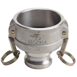 Aluminum 3 inch Female Camlock x 2 inch Male Camlock