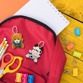 Juego de mini animales de peluche, juguetes de peluche de animales de la selva, juego de animales de peluche para caza de Pascua, rellenos de cestas, rellenos de bolsas de golosinas